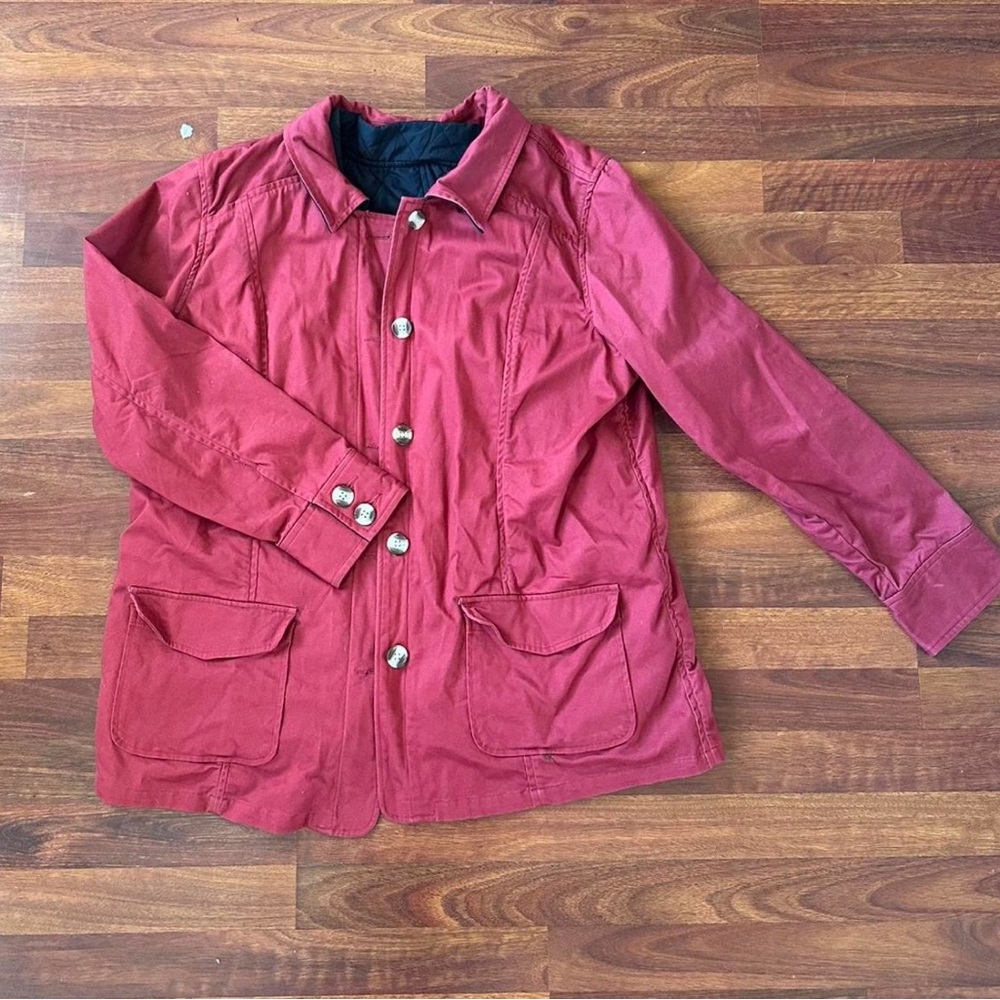 Denim&Co Vibrant Red Top